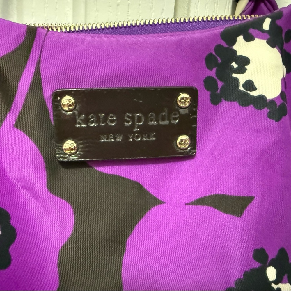 kate spade Purple Tote with Black Trim - Picture 2 of 7